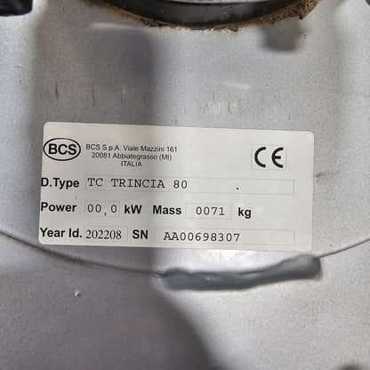 2022 BCS Triancia 80 HD Combo Mower Tractor Attachment