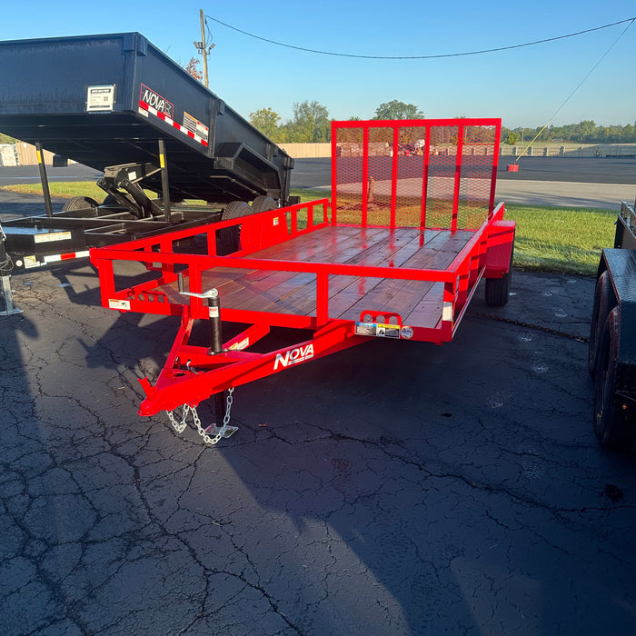 Midsota HNUTT8214-BP-030 14' Nova Tube Top Utility Trailer