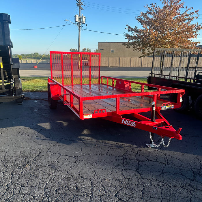 Midsota HNUTT8214-BP-030 14' Nova Tube Top Utility Trailer