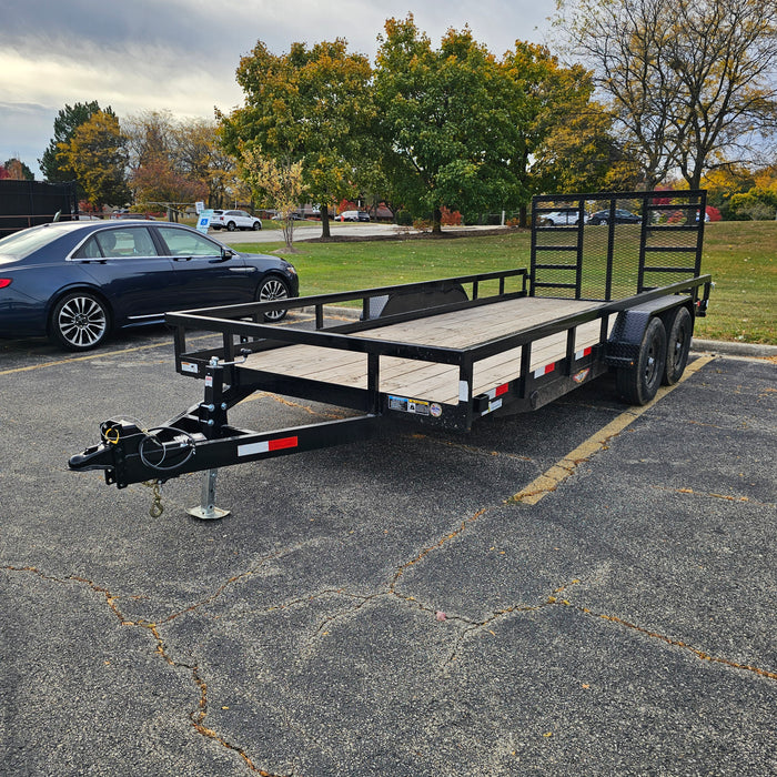 2024 - H&H H8218HTRS-100 18 Ft. Rail Side Open Trailer