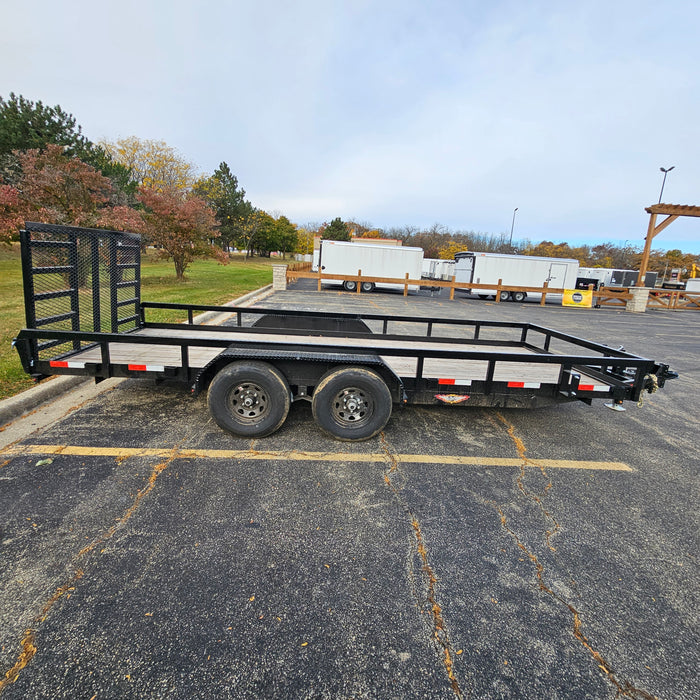 2024 - H&H H8218HTRS-100 18 Ft. Rail Side Open Trailer