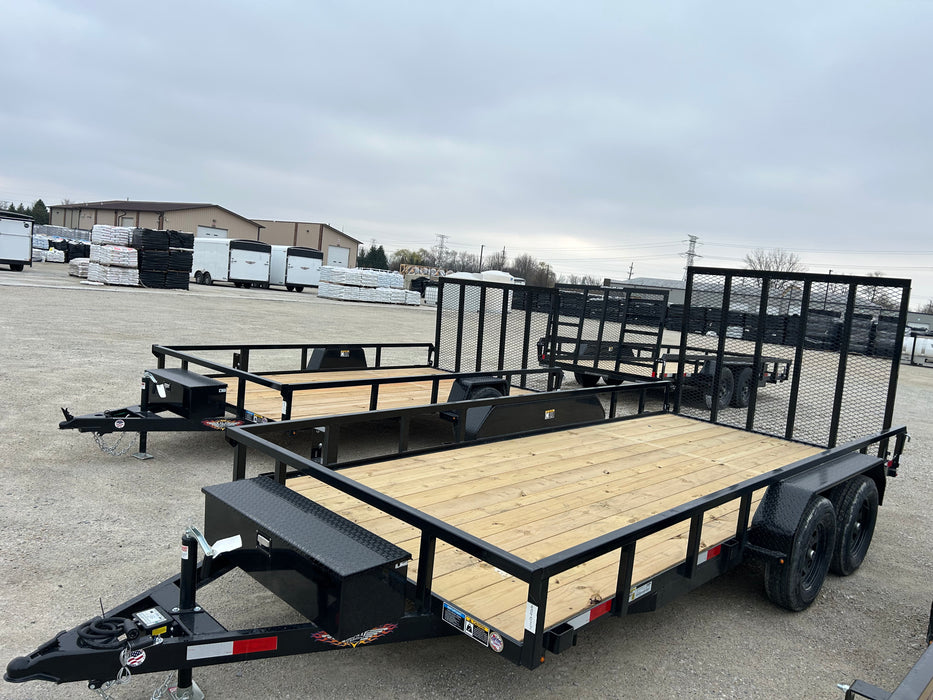 H & H Trailers H8216TRS-070 16 ft. Utility Trailer Steel