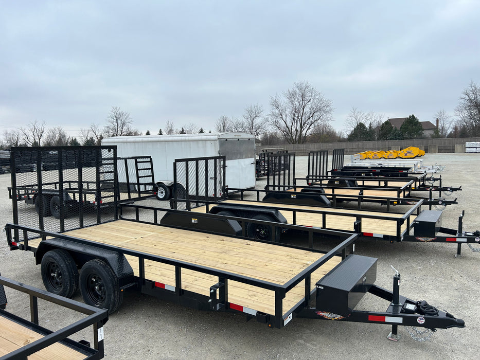 H & H Trailers H8216TRS-070 16 ft. Utility Trailer Steel