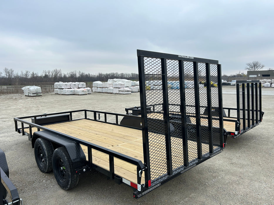 H & H Trailers H8216TRS-070 16 ft. Utility Trailer Steel