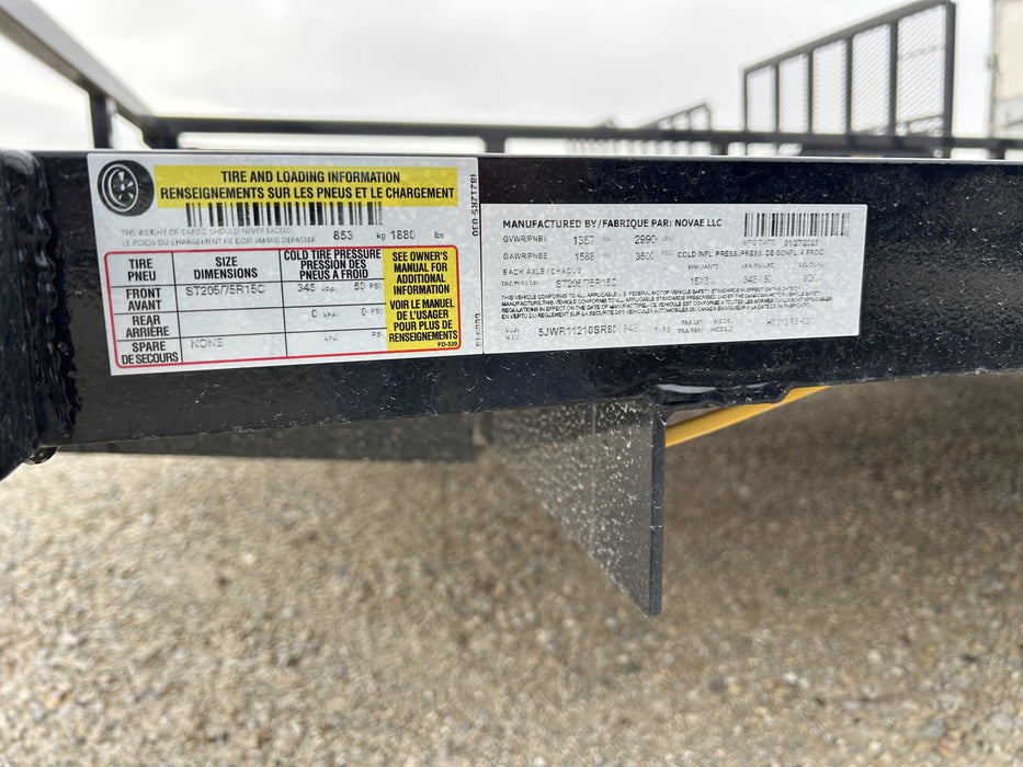 H & H Trailers H7612RSA-030 12 ft. Utility Trailer