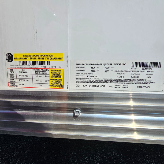 H&H Trailers H8414TT-070 14 ft. Topline Trailer