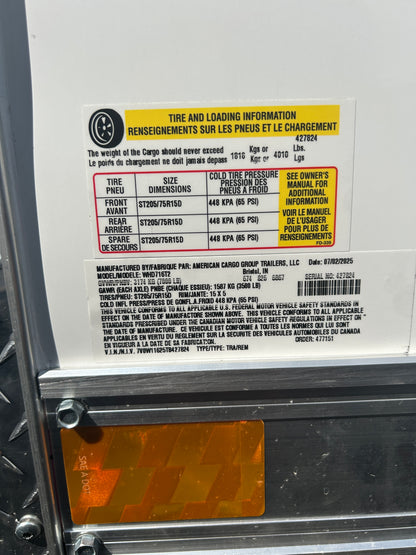 Wells Cargo WHD716T2 16 Ft. Wagon HD Enclosed Trailer