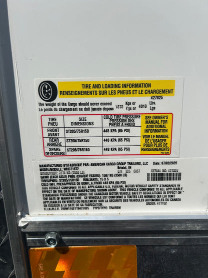 Wells Cargo WHD716T2 16 Ft. Wagon HD Enclosed Trailer