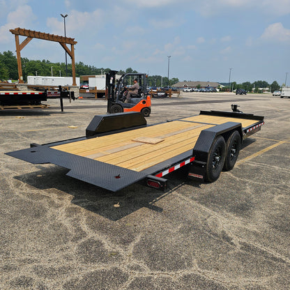 Remolque de plataforma inclinable Midsota NTB22-BP-154 de 22 pies