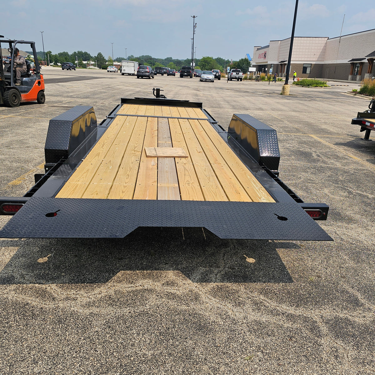 Remolque de plataforma inclinable Midsota NTB22-BP-154 de 22 pies