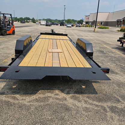 Remolque de plataforma inclinable Midsota NTB22-BP-154 de 22 pies