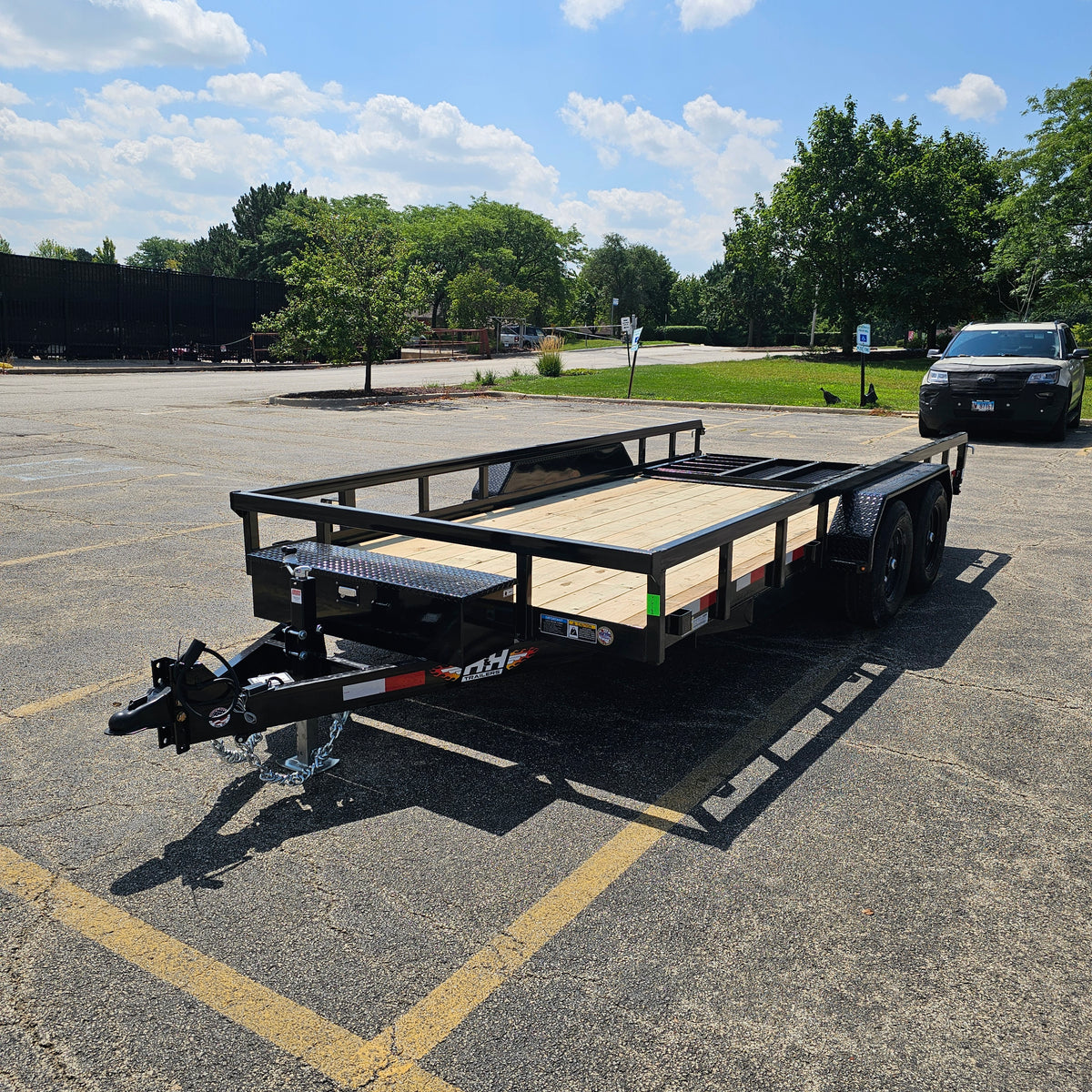 Remolque para paisajismo de 16 pies H&amp;H Trailers H8216HTRS-100