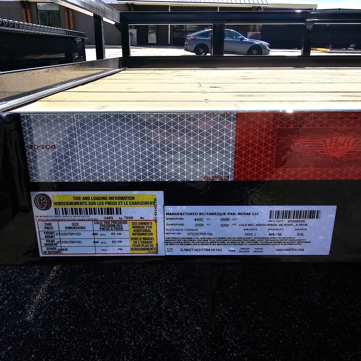 Remolque para paisajismo de 16 pies H&amp;H Trailers H8216HTRS-100