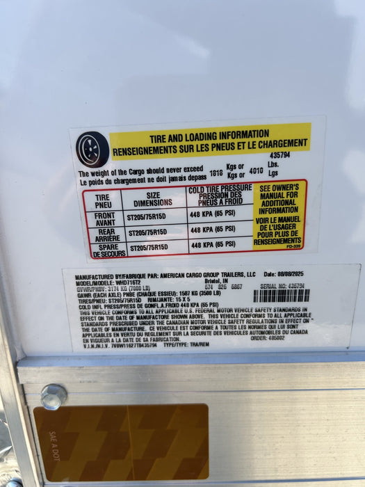 Wells Cargo WHD716T2 16 ft. Wagon HD Enclosed Trailer