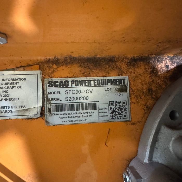 2022 Scag 30 In. Walk-Behind Mower