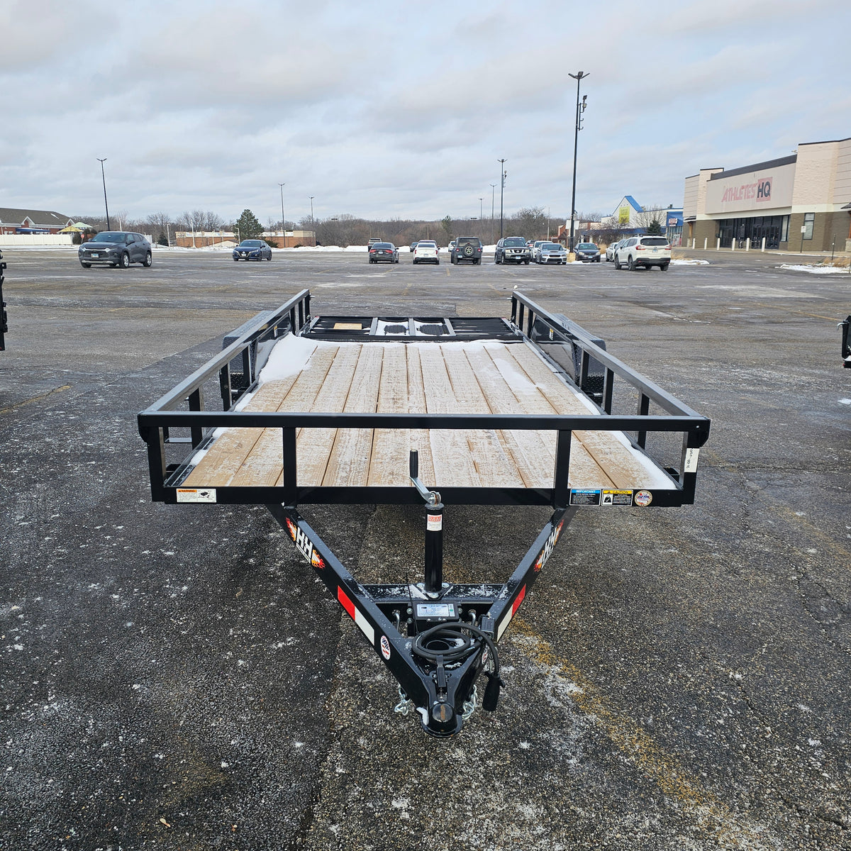 Remolque utilitario de acero H&H Trailers H8216TRS-070 de 16 pies