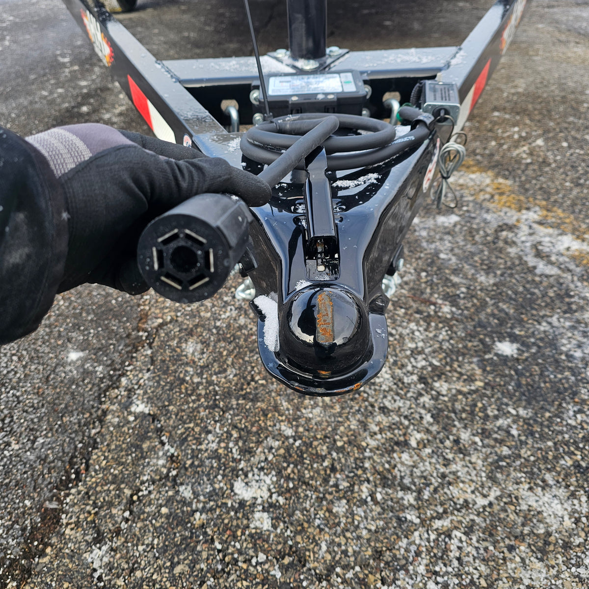 Remolque utilitario de acero H&H Trailers H8216TRS-070 de 16 pies