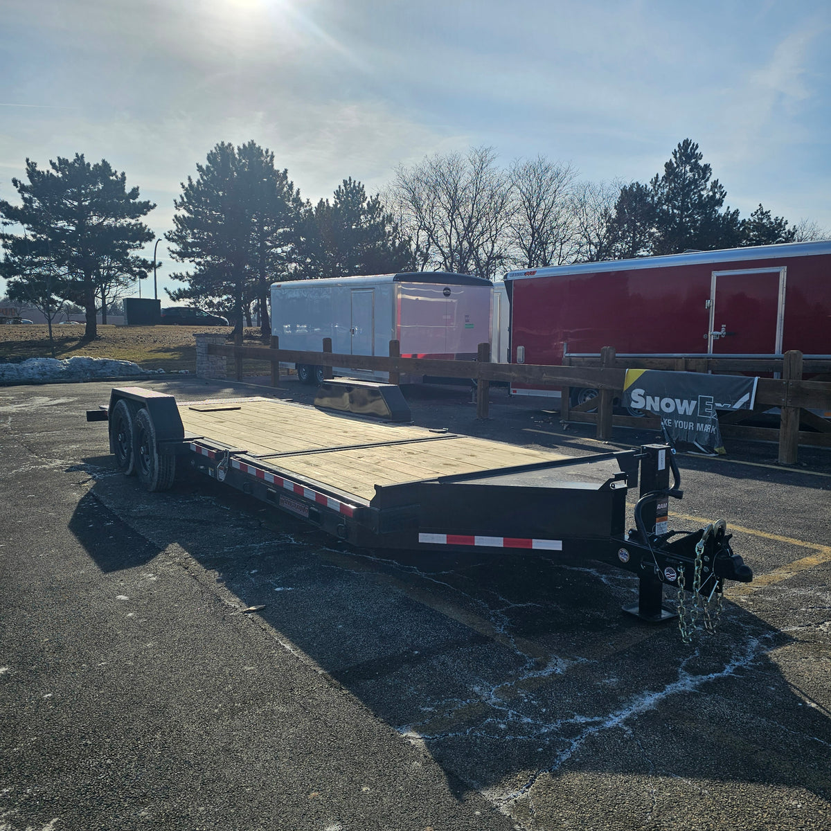Midsota NTB22-BP-154 Remolque de Plataforma Inclinable de 22 pies