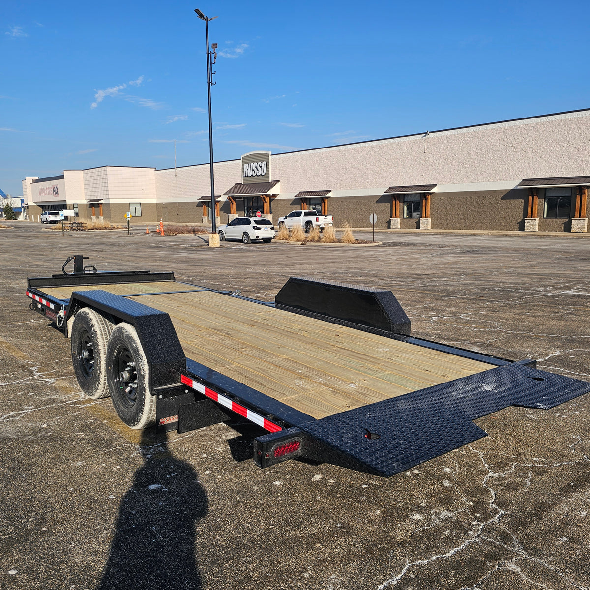 Remolque de plataforma inclinable Midsota NTB20-BP-154 de 20 pies
