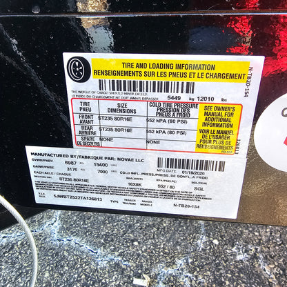 Remolque de plataforma inclinable Midsota NTB20-BP-154 de 20 pies