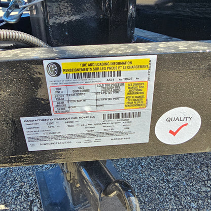 Midsota NDT8214-BP-154 14 ft. Nova Dump Bed Trailer