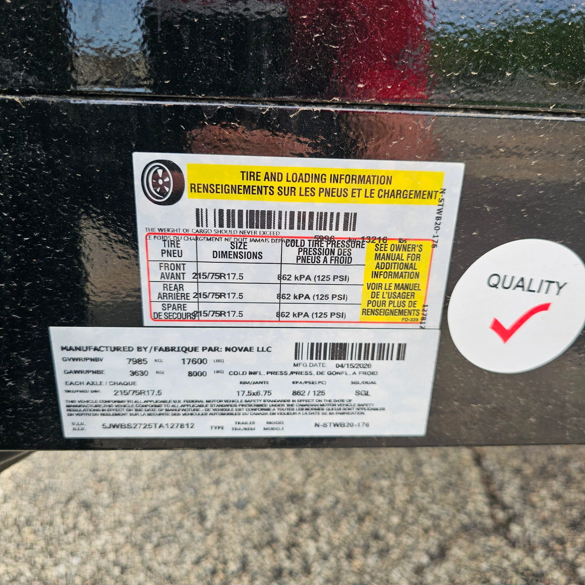 Midsota NSTWB20-BP-176 20 ft. Skid Steer Wide Body Trailer