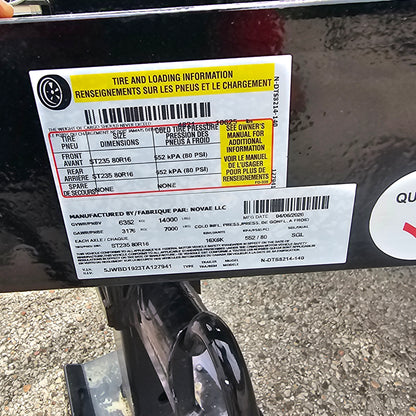 Midsota NDT8214-BP-154 14 ft. Nova Dump Bed Trailer