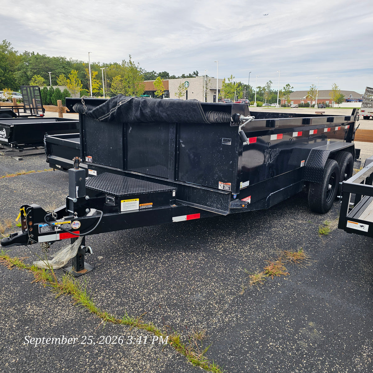 2024 - H&H Trailer H8314DBW-B-140 14Ft. Industrial Dump Trailer