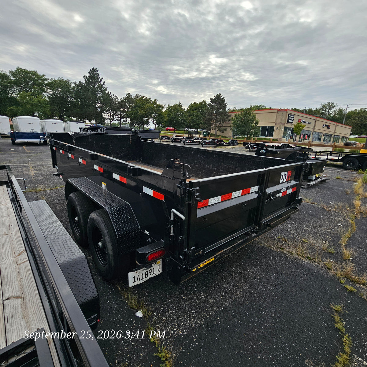 2024 - H&H Trailer H8314DBW-B-140 14Ft. Industrial Dump Trailer