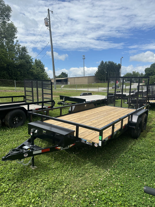 Remolque utilitario de acero H&H Trailers H8216TRS-070 de 16 pies