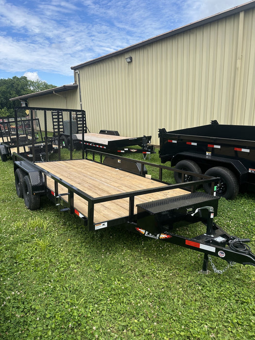 Remolque utilitario de acero H&H Trailers H8216TRS-070 de 16 pies