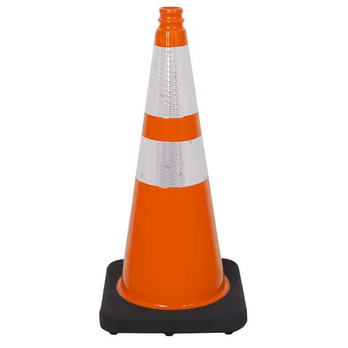 Lakeside Plastics 2850-07-MM 28" Orange Reflective 3M Collar Safety Cone