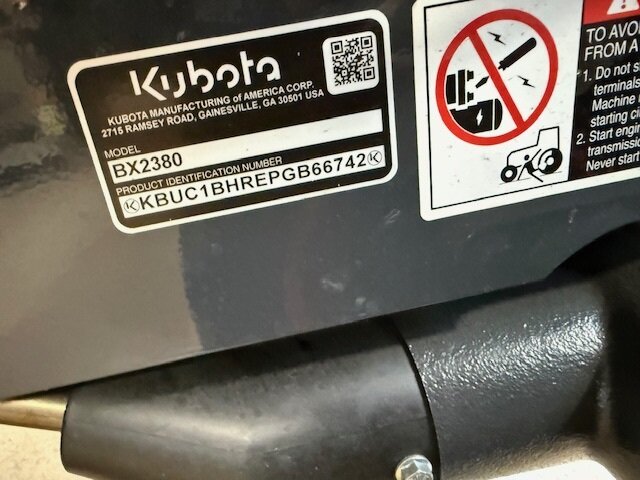 Kubota BX2380RV Tractor