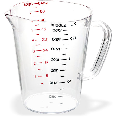 Carlisle 4314407 Measuring Cup 1/2 Gal