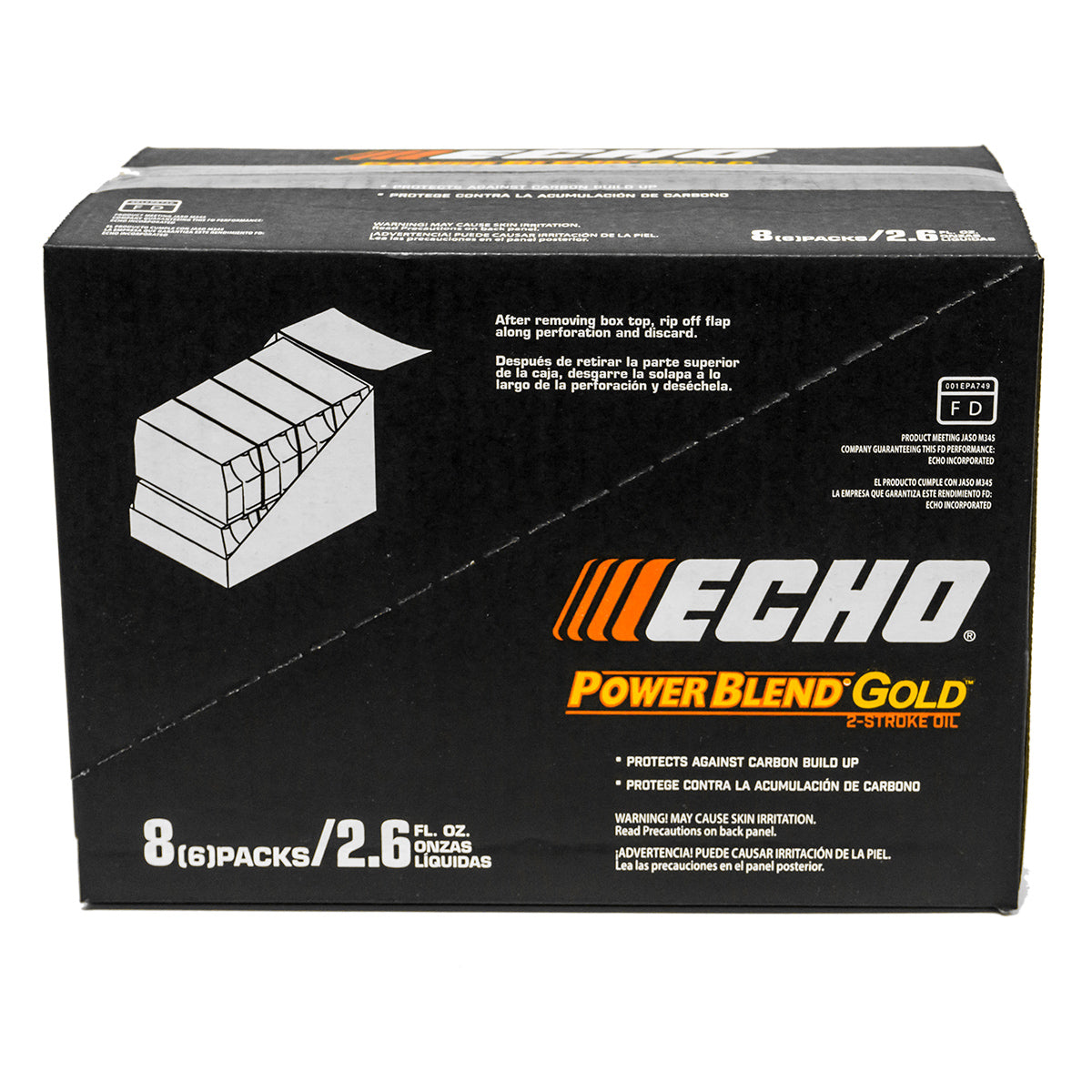 48PK Echo 6450001G PowerBlend Gold 2-Cycle Oil 2.6 Oz.
