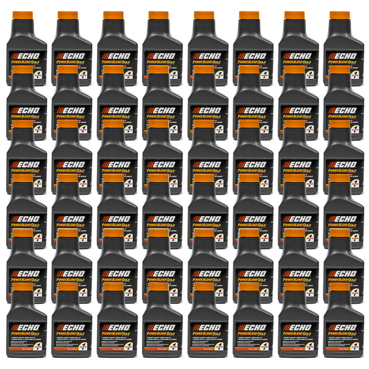 Paquete de 48 unidades de aceite para motores de 2 tiempos PowerBlend Gold 6450001G de Echo, 2.6 oz.
