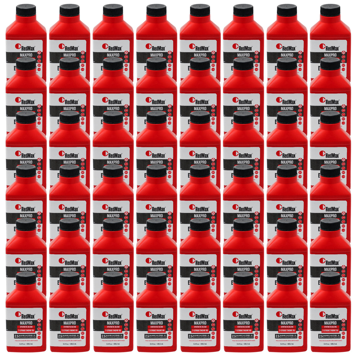 48PK Aceite RedMax MaxPro para motores de 2 tiempos, mezcla de 2.5 galones y 6.4 oz., número de pieza 598817703
