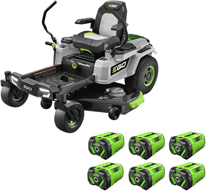EGO Power+ ZT5207L 52" Zero Turn Riding Mower Kit W/ Lap Bar (6*4P 12Ah, 1600W Charger)
