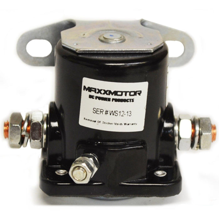 Maxx Motor 57303 Solenoide con conexión a tierra de 3 postes de 12 V