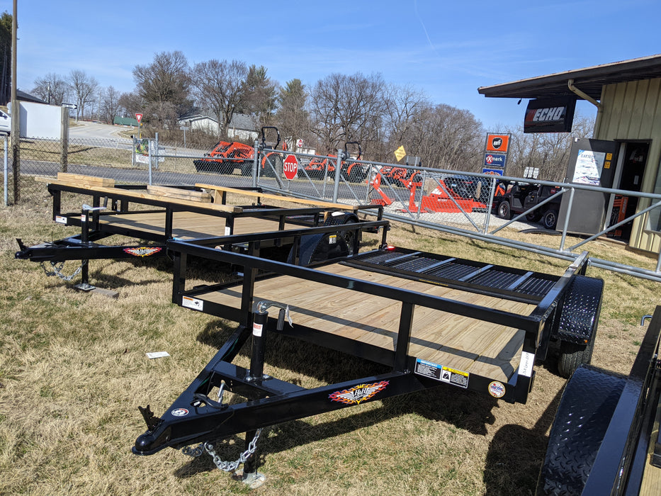 H&H H7610RS-030 10 Ft. Rail Side Open Trailer