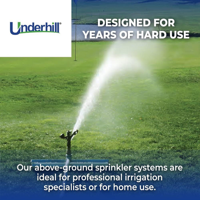 Underhill A-RP221 Roller Pro Portable Sprinkler Base - 22 in. Roller 1 in. FHT x 1 in. FIPT