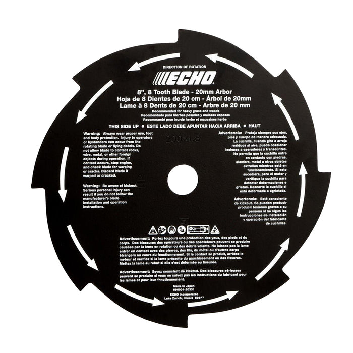 Echo 69600120331 8"TOOTH KNIFE BLADE