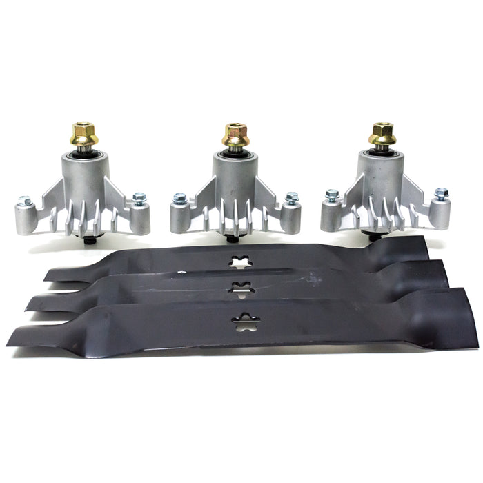 Spindle Blade Kit for AYP Husqvarna 46 inch Cut Deck YTH 1746A 1746B 2046A 2046B PP16H46 532143651