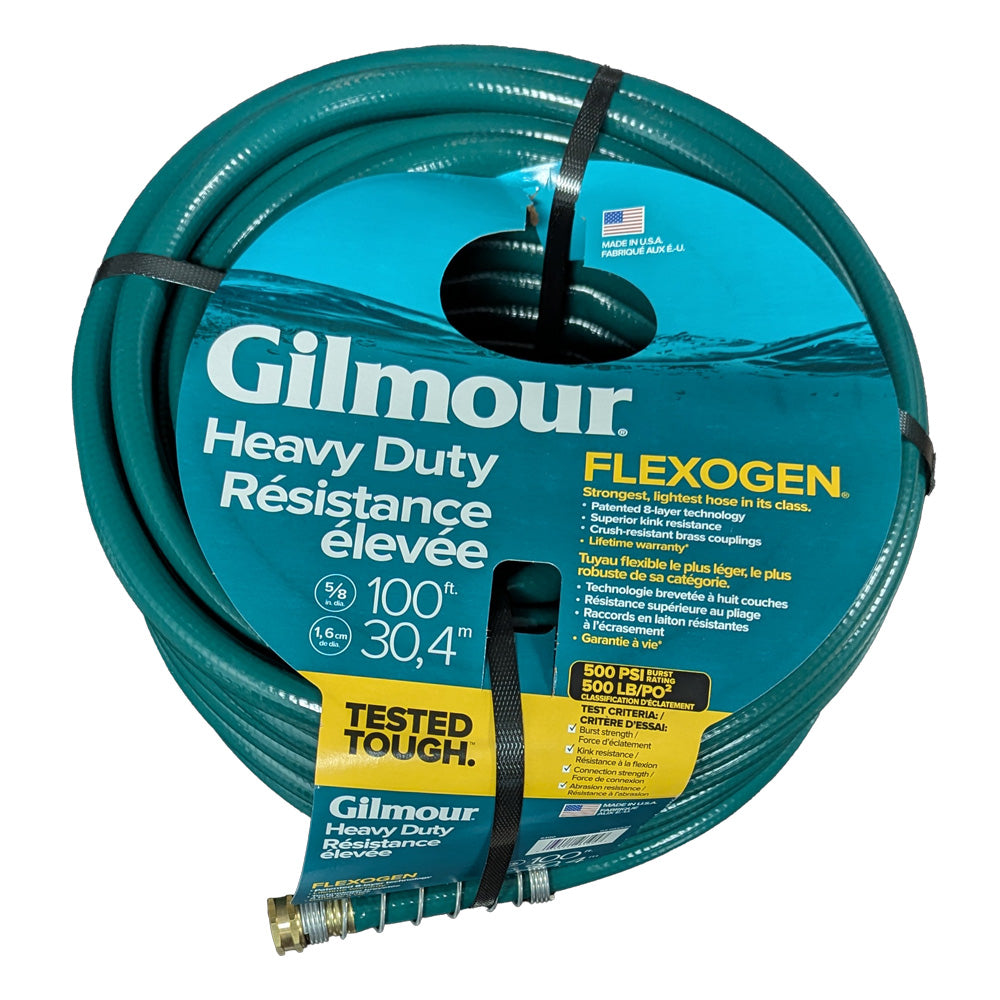 Manguera de agua Gilmour Group 864001-1020 / 5/8" x 100' / Flexogen / HD
