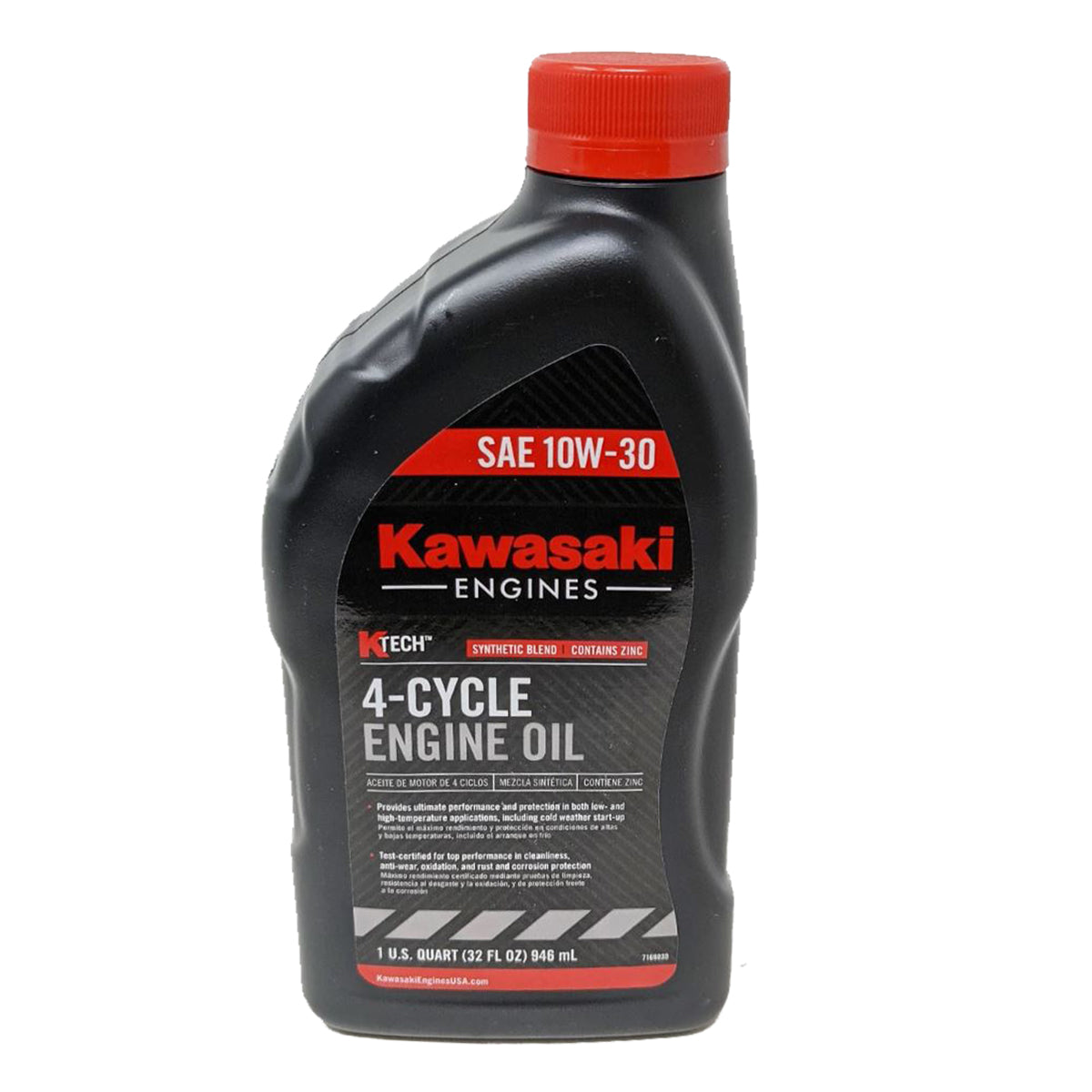 Kawasaki 99969-6081 Aceite 10W30 de 4 tiempos, 1 cuarto de galón.