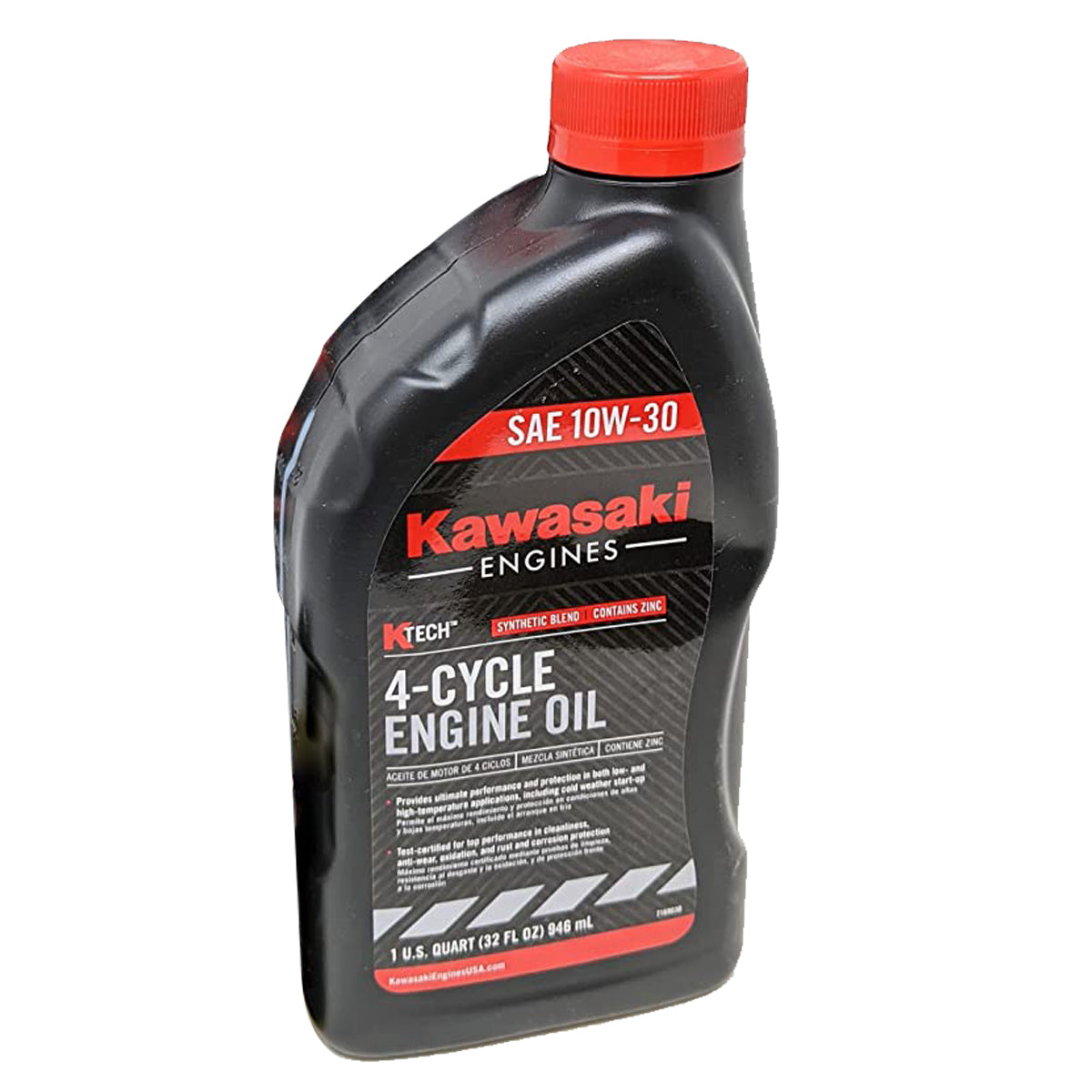Kawasaki 99969-6081 Aceite 10W30 de 4 tiempos, 1 cuarto de galón.