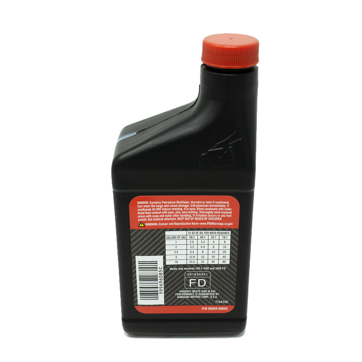Aceite de motor Kawasaki 99969-6085 de 2 tiempos, mezcla de 5 galones, 12,8 oz.