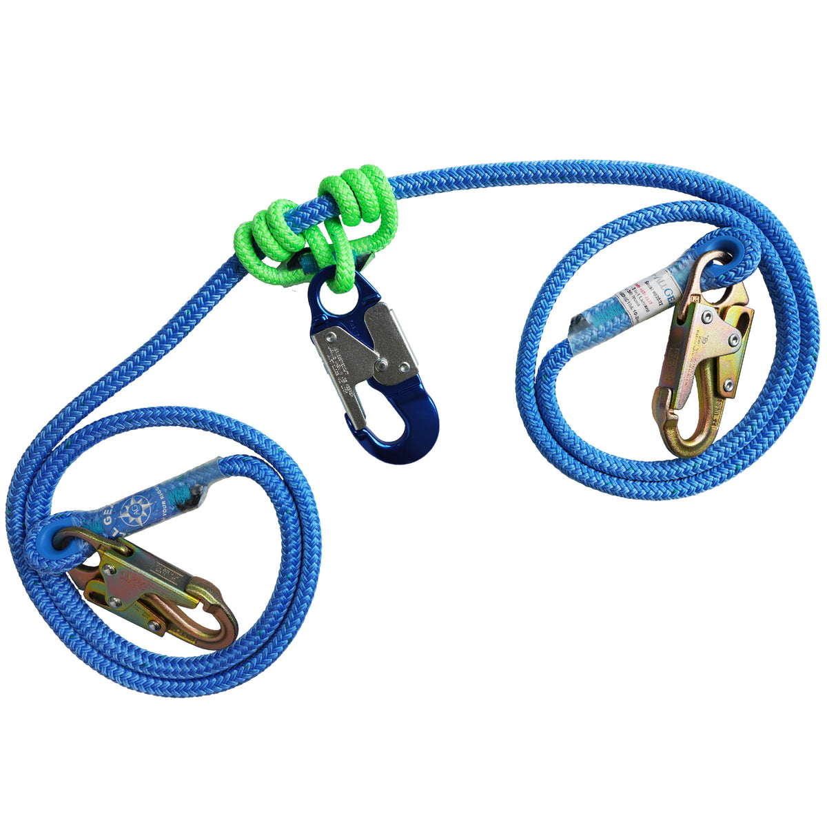 Cuerda de seguridad de conexión continua 2 en 1 All Gear 1/2" X 12'
