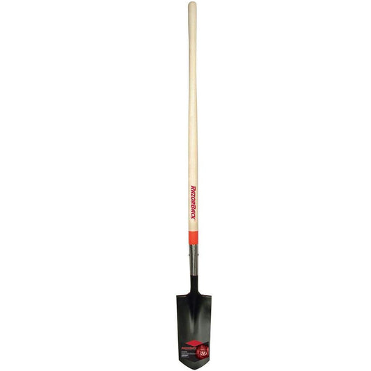 Pala para zanjas Razor-Back 47115 de 5 pulgadas con mango de madera de 48 pulgadas