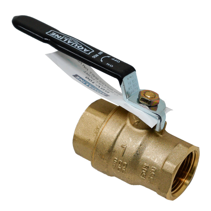 Aqualine BBV-100 1-inch Brass Ball Valve